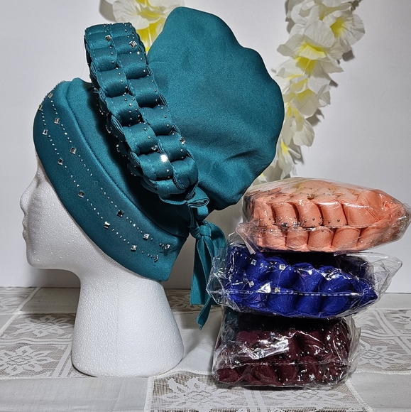 Women headtie gele turban color green - Picture 2 of 3